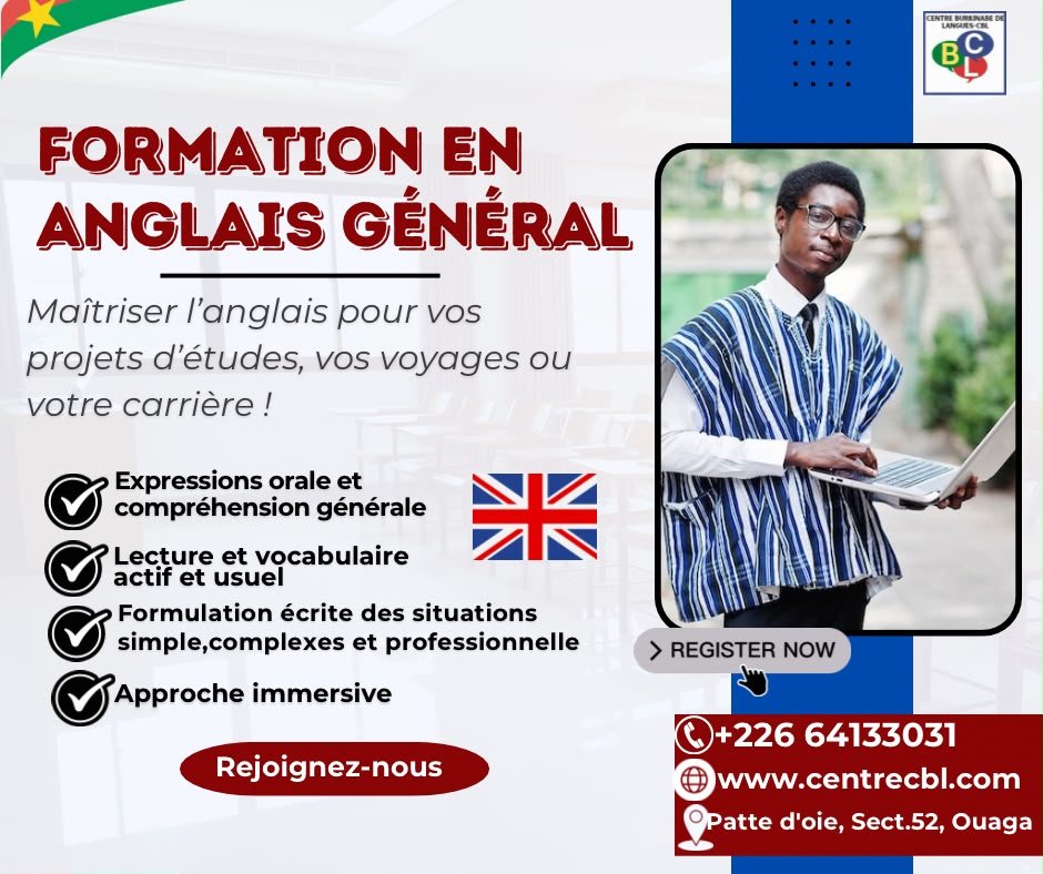 Affiche CBL – Anglais général