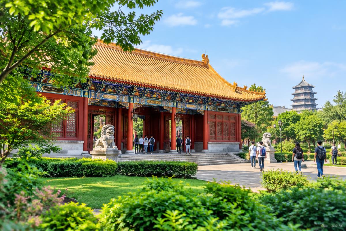Illustration d’un campus en Chine